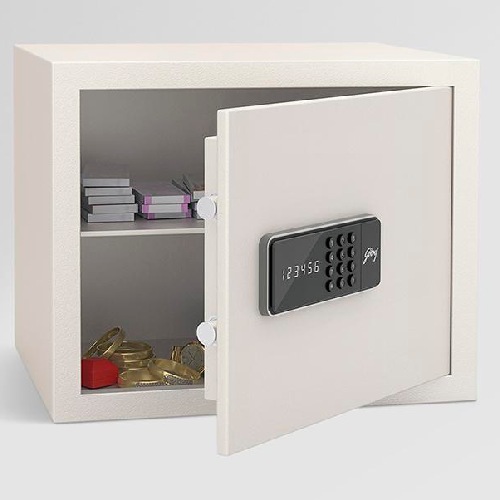 Digital Home Locker in Ivory Finish Secure Pre Assembled Compact Size